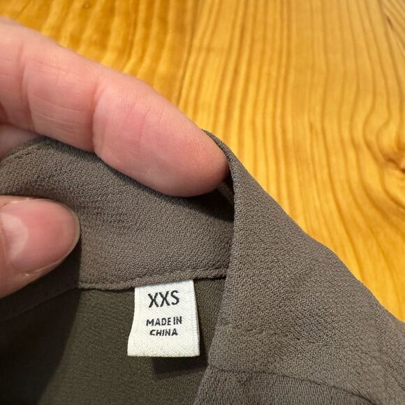 Aritzia Hamelin Babaton SIZE XXS 100% Viscose Olive Green Cargo Utility Jacket - Picture 5 of 11